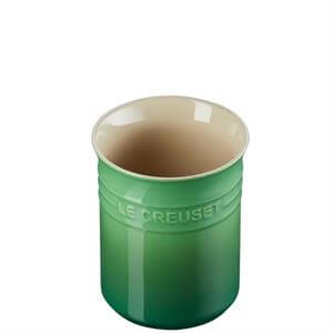 Le Creuset Bamboo Green Stoneware Small Utensil Jar